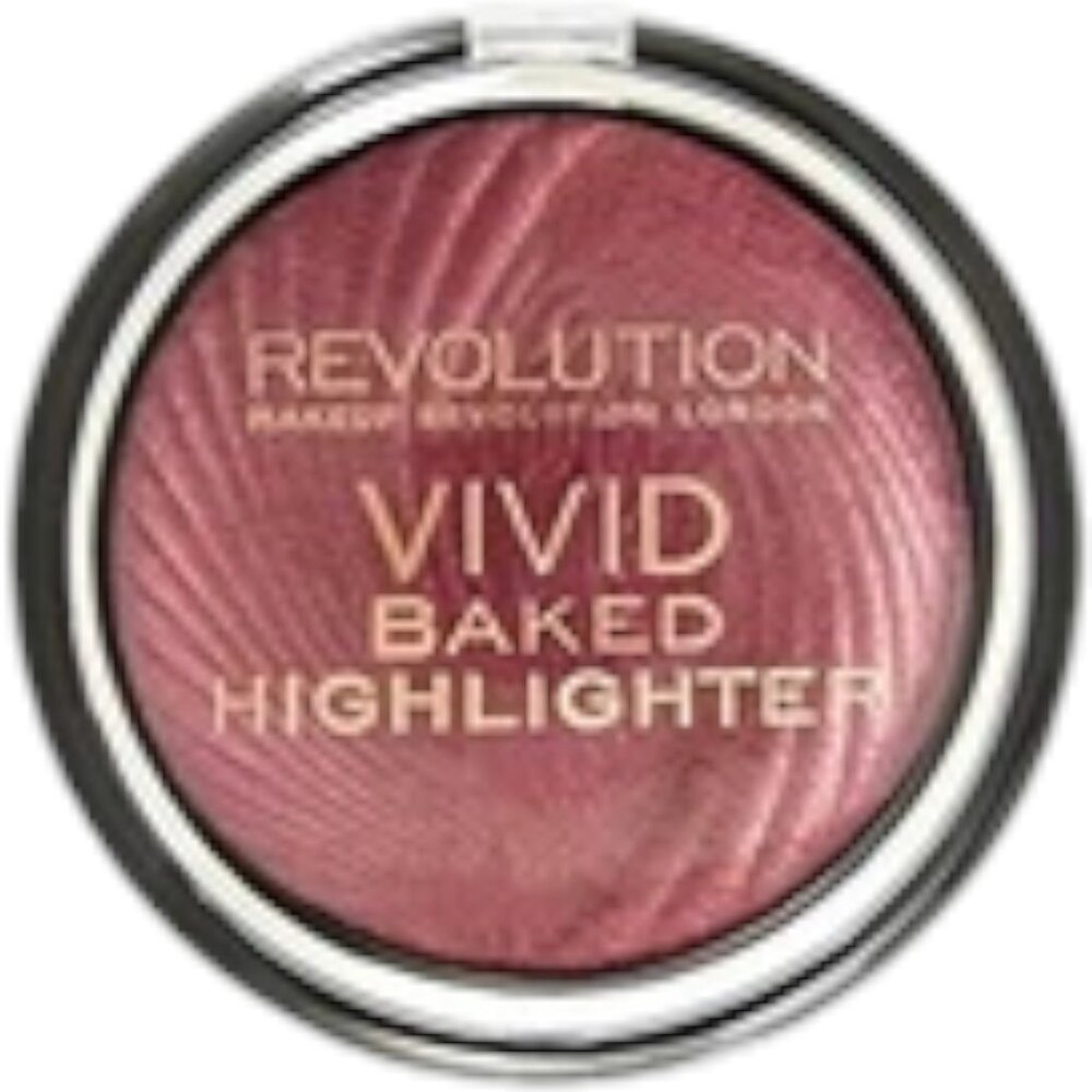 Makeup‎ Revolution Vivid Baked Highlighter Rose Gold Lights Shimmery Finish NWOB
